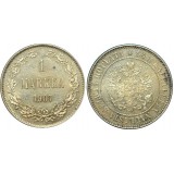 Монета 1 марка 1907 года (L),  Финляндия в составе Российской Империи (арт н-32061)